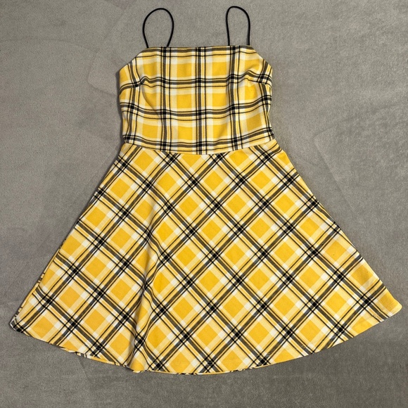 Urban Heritage Dresses & Skirts - Urban Heritage Yellow Plaid Dress Small Clueless 90's Y2K Retro Preppy Style